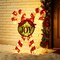 Set of 2 35.5"H Lighted Christmas Candy Cane Outdoor Décor with 60 Warm White LED Lights